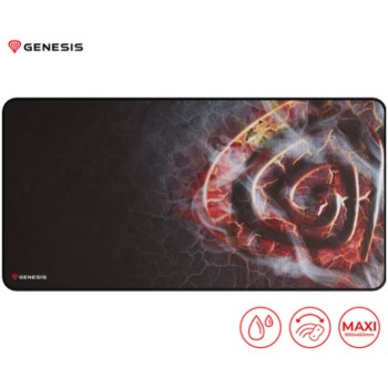 Podloga za miško Genesis mikrovlakna 900x450x2,5mm Maxi Lava vodoodporna črna