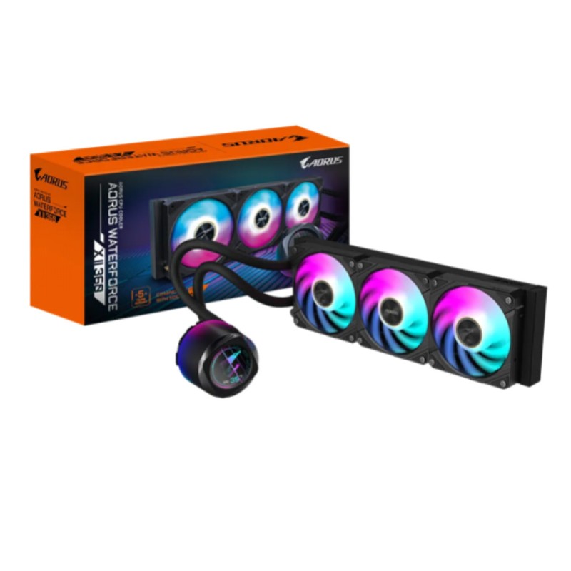 Vodno hlajenje Gigabyte AORUS WATERFORCE X II - 360mm RGB črna (GP-AORUSWATERFORCE X II 360) GIGABYTE Vodno hlajenje Gigabyte AORUS WATERFORCE X II - 360mm RGB črna (GP-AORUSWATERFORCE X II 360)
