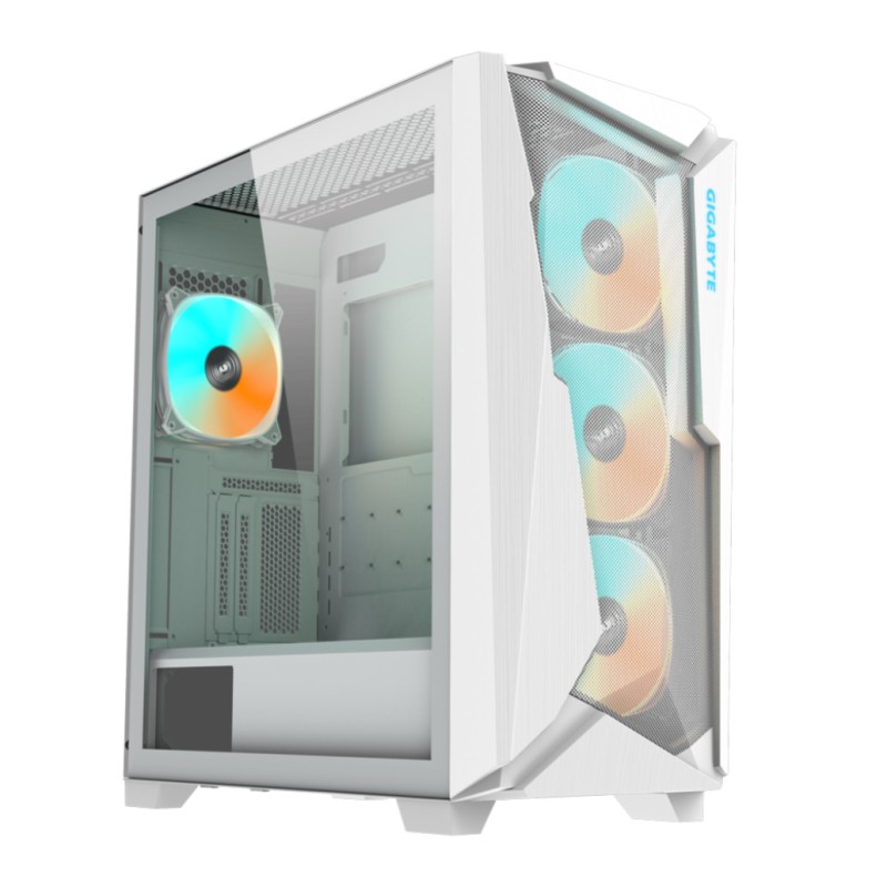 Ohišje GigaByte C301 GLASS V2 ATX - bela RGB GIGABYTE Ohišje GigaByte C301 GLASS V2 ATX - bela RGB