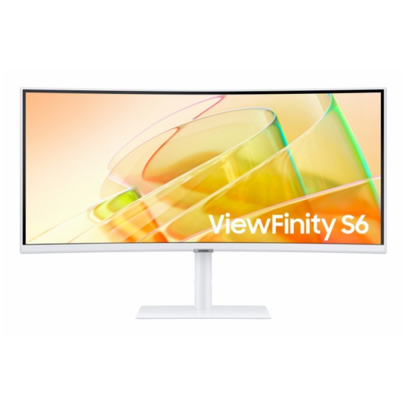 Monitor Samsung 86,4 cm (34,0) S34C650TAU 3440x1440 Curved 100Hz VA 5ms HDMI DisplayPort 2xThunderbolt3 90W 3xUSB3.0 HAS Zvočniki 2x5W sRGB115% FreeSync RJ45 KVM HDR10 ViewFinity S6 Bele barve SAMSUNG Monitor Samsung 86,4 cm (34,0) S34C650TAU 3440x1440 Curved 100Hz VA 5ms HDMI DisplayPort 2xThunderbolt3 90W 3xUSB3.0 HAS Zvočniki 2x5W sRGB115% FreeSync RJ45 KVM HDR10 ViewFinity S6 Bele barve