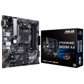 Osnovna plošča AM4 Asus PRIME B450M-A II ATX 1xVGA 1xDVI-D 1xHDMI Osnovna plošča AM4 Asus PRIME B450M-A II ATX 1xVGA 1xDVI-D 1xHDMI