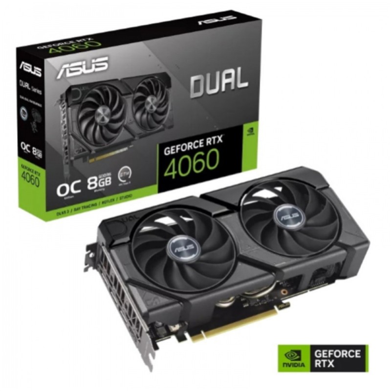 Grafična kartica nVidia RTX4060 Asus EVO Dual OC - 8GB GDDR6 (90YV0JC7-M0NA00) ASUS Grafična kartica nVidia RTX4060 Asus EVO Dual OC - 8GB GDDR6 (90YV0JC7-M0NA00)