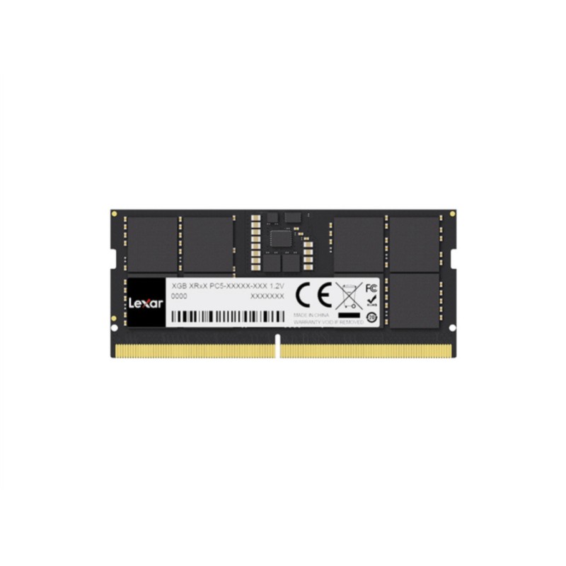 SO-DIMM DDR5 16GB 5600MHz CL46 Single (1x16GB) Lexar - 1,1V črna (LD5S16G56C46ST-BGS) Lexar SO-DIMM DDR5 16GB 5600MHz CL46 Single (1x16GB) Lexar - 1,1V črna (LD5S16G56C46ST-BGS)