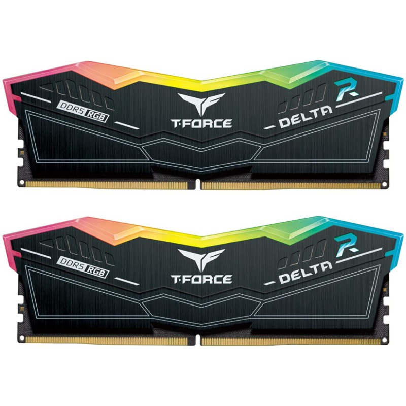 DDR5 32GB 5200MHz CL40 KIT (2x16GB) Teamgroup RGB Delta XMP3.0 1,25V PC črna (FF3D532G5200HC40CDC01) TEAMGROUP DDR5 32GB 5200MHz CL40 KIT (2x16GB) Teamgroup RGB Delta XMP3.0 1,25V PC črna (FF3D532G5200HC40CDC01)