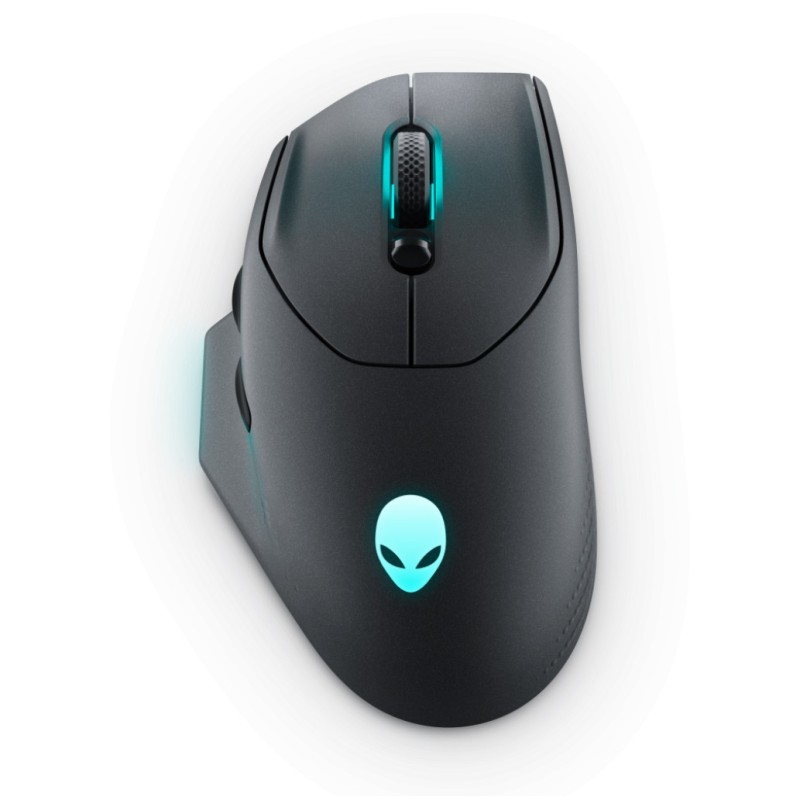 Miš Dell brezžična, USB Alienware  AW620M (Dark Side of the Moon) optična gaming 7 gumbov 26000DPI RGB črna (545-BBFB)