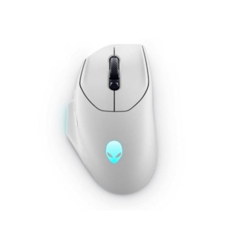 Miš Dell brezžična, USB Alienware AW620M (Lunar Light) optična gaming 7 gumbov 26000DPI RGB bela (545-BBFC)