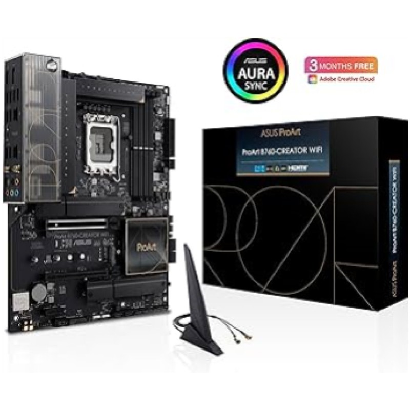 Osnovna plošča 1700 Asus ProArt B760-CREATOR WIFI ATX 1xHDMI 2.1 1xDisplayPort 1.4 ASUS Osnovna plošča 1700 Asus ProArt B760-CREATOR WIFI ATX 1xHDMI 2.1 1xDisplayPort 1.4