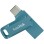 Spominski ključek 64GB USB 3.2/USB-C Sandisk Dual Drive Go 150MB/s kovinski vrtljiv moder (SDDDC3-064G-G46NBB)