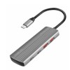 HUB USB-C => 2xUSB3.2 Gen2 tip A in 2xUSB-C3.2 Gen2 PD3.0 100W 10Gbps 20cm ALU ohišje space gray Logilink (UA0413) LOGILINK HUB USB-C => 2xUSB3.2 Gen2 tip A in 2xUSB-C3.2 Gen2 PD3.0 100W 10Gbps 20cm ALU ohišje space gray Logilink (UA0413)