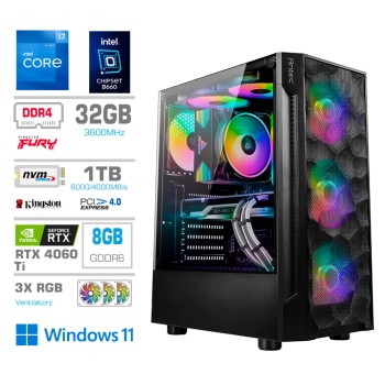 Računalnik MEGA TWR S7 i7-12700K/RTX4060Ti-8GB/32GB/1TB-4.0/750W/Win11Home RGB