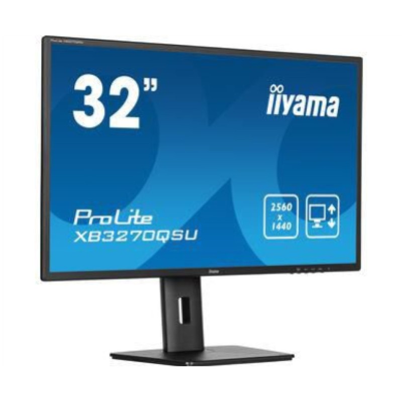 Monitor Iiyama 80 cm (31,5) XB3270QSU-B1 2560x1440 100Hz IPS 3ms 2xHDMI DisplayPort 3xUSB3.2 Pivot Zvočniki sRGB100% AdaptiveSync ProLite Iiyama Monitor Iiyama 80 cm (31,5) XB3270QSU-B1 2560x1440 100Hz IPS 3ms 2xHDMI DisplayPort 3xUSB3.2 Pivot Zvočniki sRGB100% AdaptiveSync ProLite