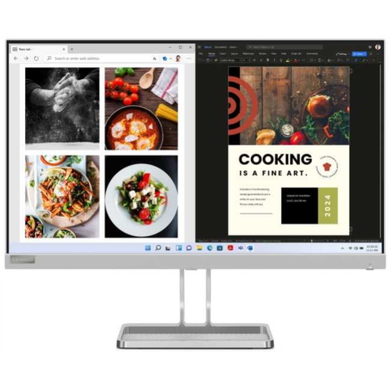 Monitor Lenovo 60,5 cm (23,8) L24i-40 1920x1080 100Hz IPS 4ms VGA HDMI Zvočniki 2x3W FreeSync Lenovo Monitor Lenovo 60,5 cm (23,8) L24i-40 1920x1080 100Hz IPS 4ms VGA HDMI Zvočniki 2x3W FreeSync