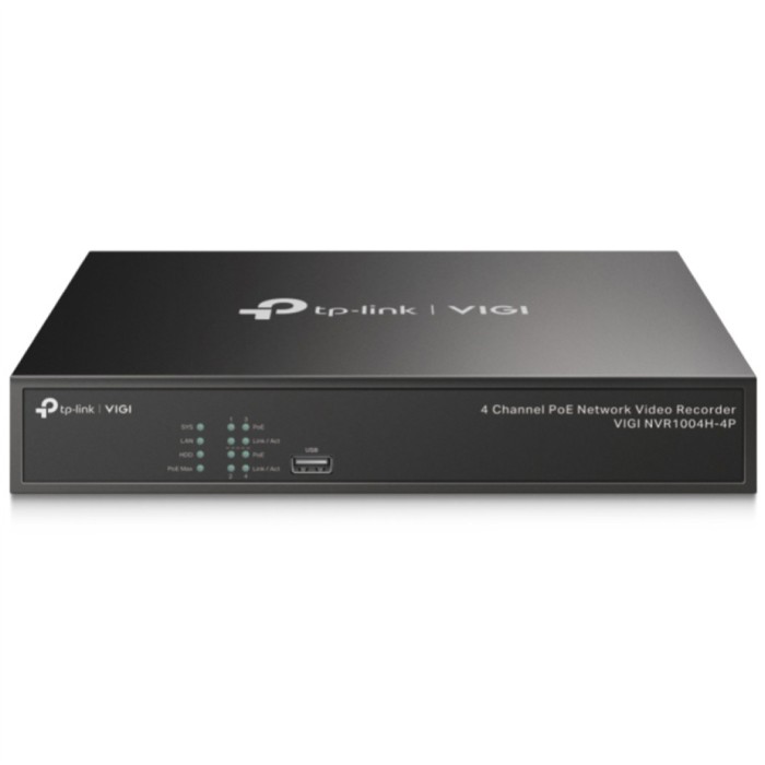 VIGI TP-Link 3840x2160/30Hz 4-kanalni 80 Mbps 4xPoE (VIGI NVR1004H-4P)
