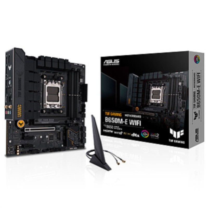 Osnovna plošča AM5 Asus TUF GAMING B650M-E WIFI microATX 1xHDMI 2.1 2xDisplayPort 1.4 ASUS Osnovna plošča AM5 Asus TUF GAMING B650M-E WIFI microATX 1xHDMI 2.1 2xDisplayPort 1.4