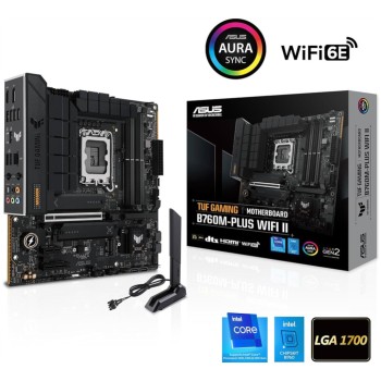 Osnovna plošča 1700 Asus TUF Gaming B760M-Plus WIFI II microATX 1xHDMI 2.1 1xDisplayPort 1.4
