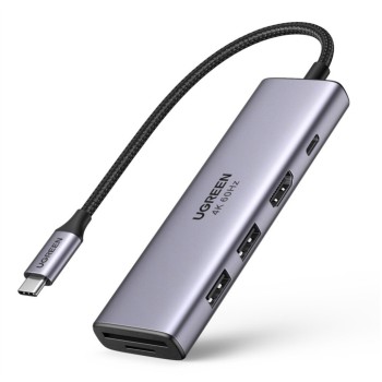 Priklopna postaja USB-C => Ugreen HDMI 2xUSB USB-C 100W Čitalec kartic (60384) Priklopna postaja USB-C => Ugreen HDMI 2xUSB USB-C 100W Čitalec kartic (60384)