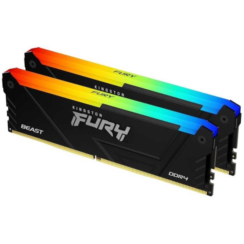 DDR4 16GB 3600MHz CL17 KIT (2x 8GB) Kingston RGB Fury Beast 1,35V Fury črna (KF436C17BB2AK2/16) KINGSTON DDR4 16GB 3600MHz CL17 KIT (2x 8GB) Kingston RGB Fury Beast 1,35V Fury črna (KF436C17BB2AK2/16)
