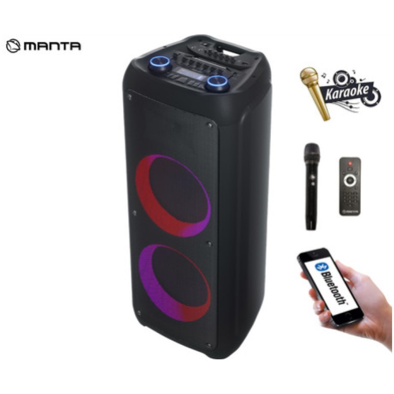 Zvočnik bluetooth Manta SPK1202B250 KRIOS 350W - (črna) Manta Zvočnik bluetooth Manta SPK1202B250 KRIOS 350W - (črna)