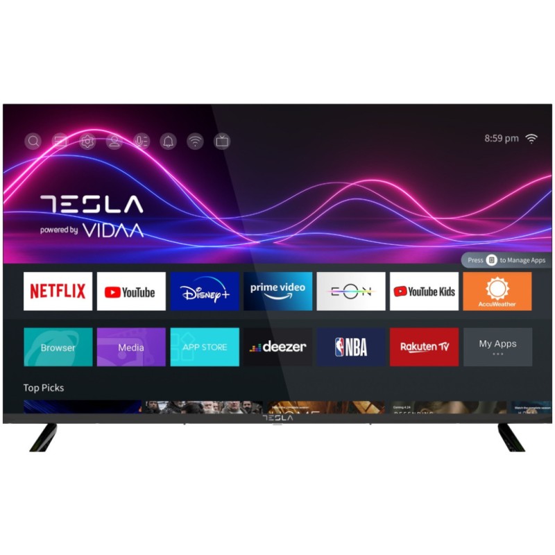 TV sprejemnik Tesla 50 127 cm 50M345BUS 3840x2160 LED SMART 3xHDMI 2xUSB BT WiFi 65Hz Tesla TV sprejemnik Tesla 50 127 cm 50M345BUS 3840x2160 LED SMART 3xHDMI 2xUSB BT WiFi 65Hz