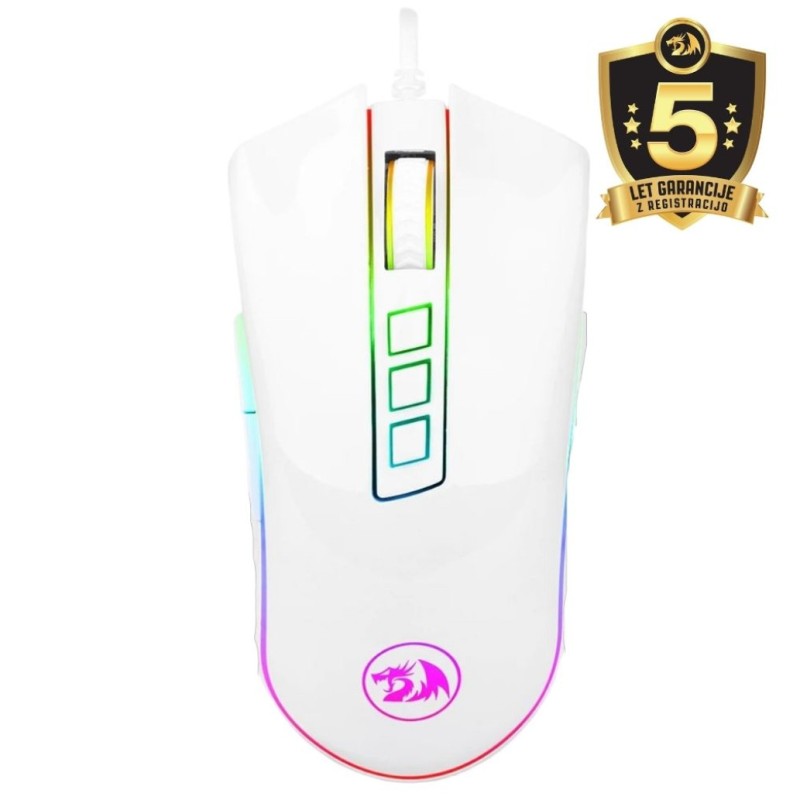 Miš Redragon Žična Cobra M711W optična gaming 10000DPI RGB LED osvetlitev bela (7549) Redragon Miš Redragon Žična Cobra M711W optična gaming 10000DPI RGB LED osvetlitev bela (7549)