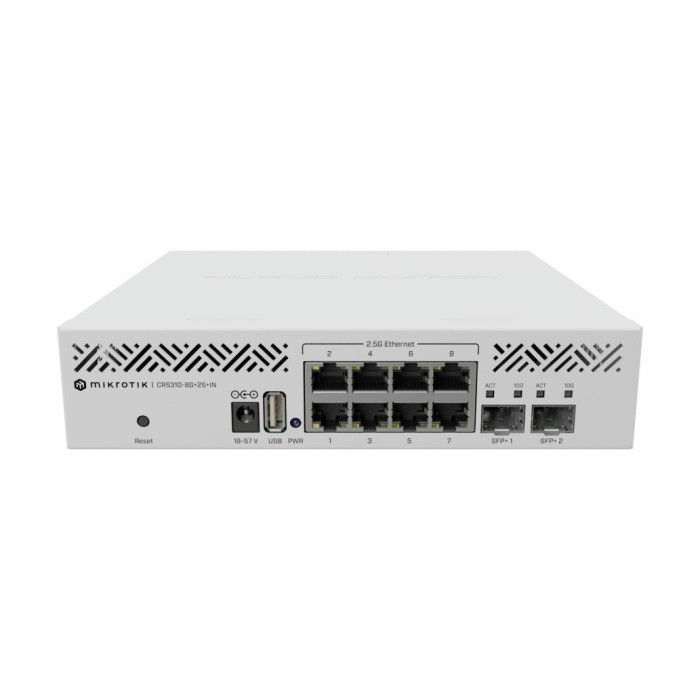STIKALO 8-PORT Mikrotik 2,5G (CRS310-8G+2S+IN)