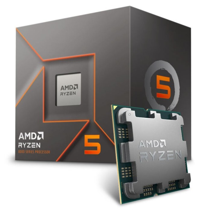 Procesor AMD AM5 Ryzen 5 8400F 6C/12T 4,2/4,7GHz BOX 65W brez grafike Wraith Stealth hladilnik