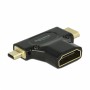Adapter HDMI-C Mini M / HDMI-D mikro M / HDMI Ž Adapter HDMI-C Mini M / HDMI-D mikro M / HDMI Ž