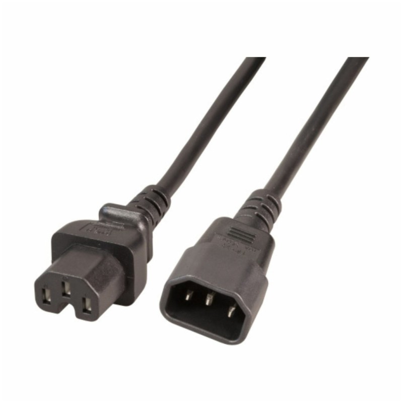 KABEL NAPAJALNI 220V podaljšek 1,00m C14 - C15 EFB (EK585.1V2)