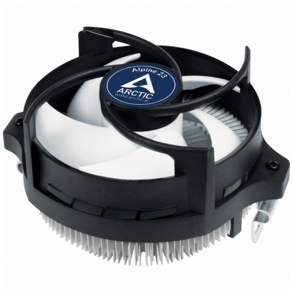 Zračni hladilnik Arctic Alpine 23 (AM4/AM5) - 65mm črno-bela (ACALP00035A)