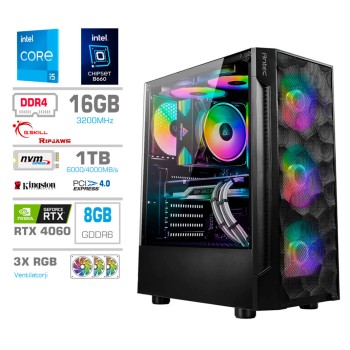 Računalnik MEGA TWR S7 i5-14600KF/RTX4060/16GB/1TB-4.0/750W/Brez OS RGB