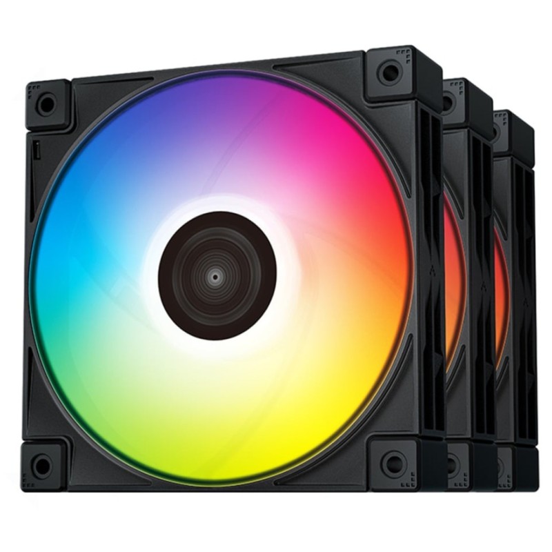 Ventilator Deepcool FC120 120mm, črna RGB (3 pack)