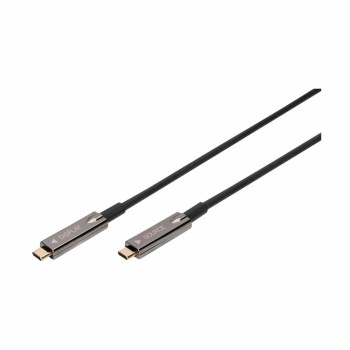 Kabel USB-C => USB-C 3.1 21,6Gbps 4K@60Hz AOC hibridni črn 10,00m črn Digitus (AK-330160-100-S) Kabel USB-C => USB-C 3.1 21,6Gbps 4K@60Hz AOC hibridni črn 10,00m črn Digitus (AK-330160-100-S)