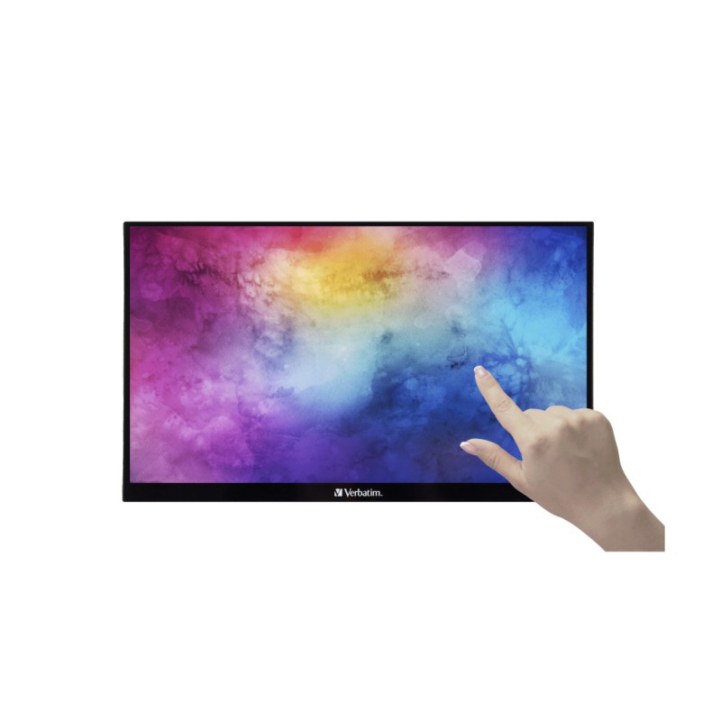 Prenosni monitor Touch Verbatim 35,6 cm (14,0) PMT-14 1920x1080  IPS 6ms HDMI 2xUSB-C USB2.0 Zvočniki  FreeSync HDR 10 točkovni kapacitivni G+G