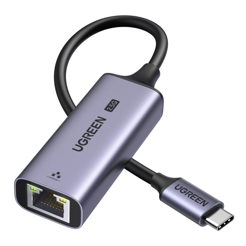 Mrežni adapter USB-C => RJ45 10/100/1000/2,5Gbp/s Ugreen (25052) UGREEN Mrežni adapter USB-C => RJ45 10/100/1000/2,5Gbp/s Ugreen (25052)