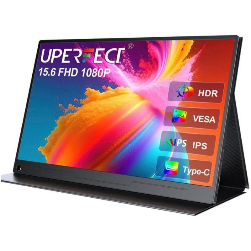 Prenosni monitor Uperfect 39,6 cm (15,6) M156T03 1920x1080 60Hz IPS 25ms HDMI 2xUSB-C Zvočniki sRGB72% Uperfect Prenosni monitor Uperfect 39,6 cm (15,6) M156T03 1920x1080 60Hz IPS 25ms HDMI 2xUSB-C Zvočniki sRGB72%