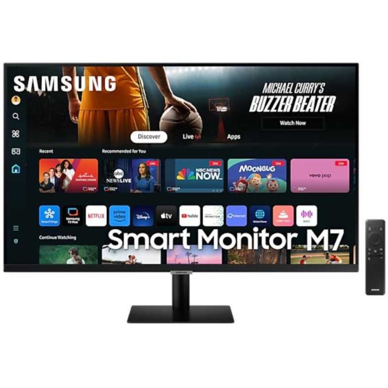 Monitor Samsung 80 cm (31,5) S32DM702UU 3840x2160 Smart TV Tizen VA 4ms 2x HDMI USB-C 65W 2xUSB2.0 Zvočniki 2x5W  NTSC72% 2xUSB2.0 BT WiFi HDR10 Smart M7 črna SAMSUNG Monitor Samsung 80 cm (31,5) S32DM702UU 3840x2160 Smart TV Tizen VA 4ms 2x HDMI USB-C 65W 2xUSB2.0 Zvočniki 2x5W  NTSC72% 2xUSB2.0 BT WiFi HDR10 Smart M7 črna