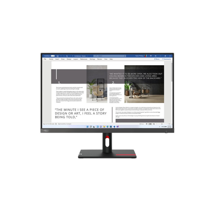 Monitor Lenovo 68,6 cm (27,0) S27i-30 1920x1080 100Hz IPS 4ms VGA 2xHDMI  sRGB99% ThinkVision