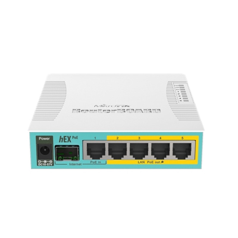 Usmerjevalnik žični Mikrotik hEX PoE RB960PGS PoE 5xLAN+1xSFP (RB960PGS) MIKROTIK Usmerjevalnik žični Mikrotik hEX PoE RB960PGS PoE 5xLAN+1xSFP (RB960PGS)