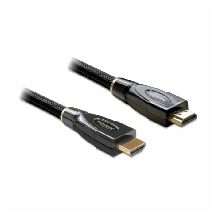KABEL HDMI/HDMI M/M 3,0m Delock pozlačeni kontakti V2.0 4K/30Hz ETH (82738) KABEL HDMI/HDMI M/M 3,0m Delock pozlačeni kontakti V2.0 4K/30Hz ETH (82738)