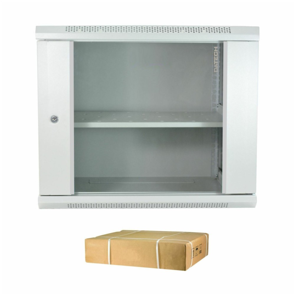 DATECH zidni kabinet 12U 635 600x600 siv + polica DP.6612.9000 DATECH DATECH zidni kabinet 12U 635 600x600 siv + polica DP.6612.9000