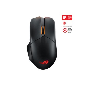 Miš Asus brezžična + Bluetooth Chakram X Origin optična gaming 11 gumbov 36000DPI RGB črna (90MP02N1-BMUA00)