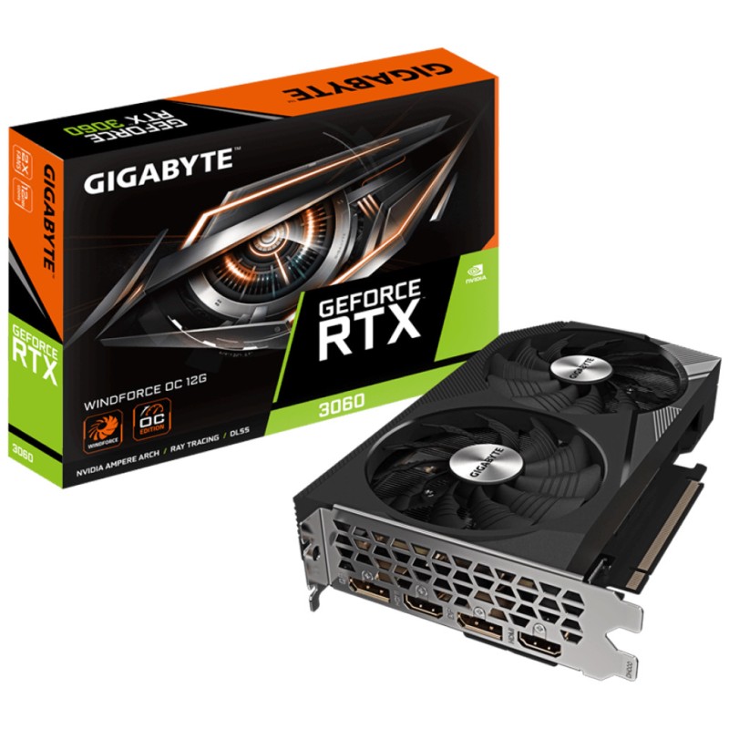 Grafična kartica nVidia RTX3060 GigaByte Windforce OC - 12GB GDDR6 (GV-N3060WF2OC-12GD 2.0) GIGABYTE Grafična kartica nVidia RTX3060 GigaByte Windforce OC - 12GB GDDR6 (GV-N3060WF2OC-12GD 2.0)