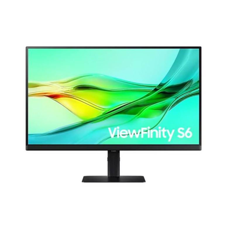 Monitor Samsung 68,6 cm (27,0) S27D600UAU 2560x1440 100Hz IPS 5ms HDMI DisplayPort USB-C 90W DP-Out 2xUSB3.2 USB-C-Out Pivot  sRGB99% RJ45 KVM HDR10 ViewFinity S6