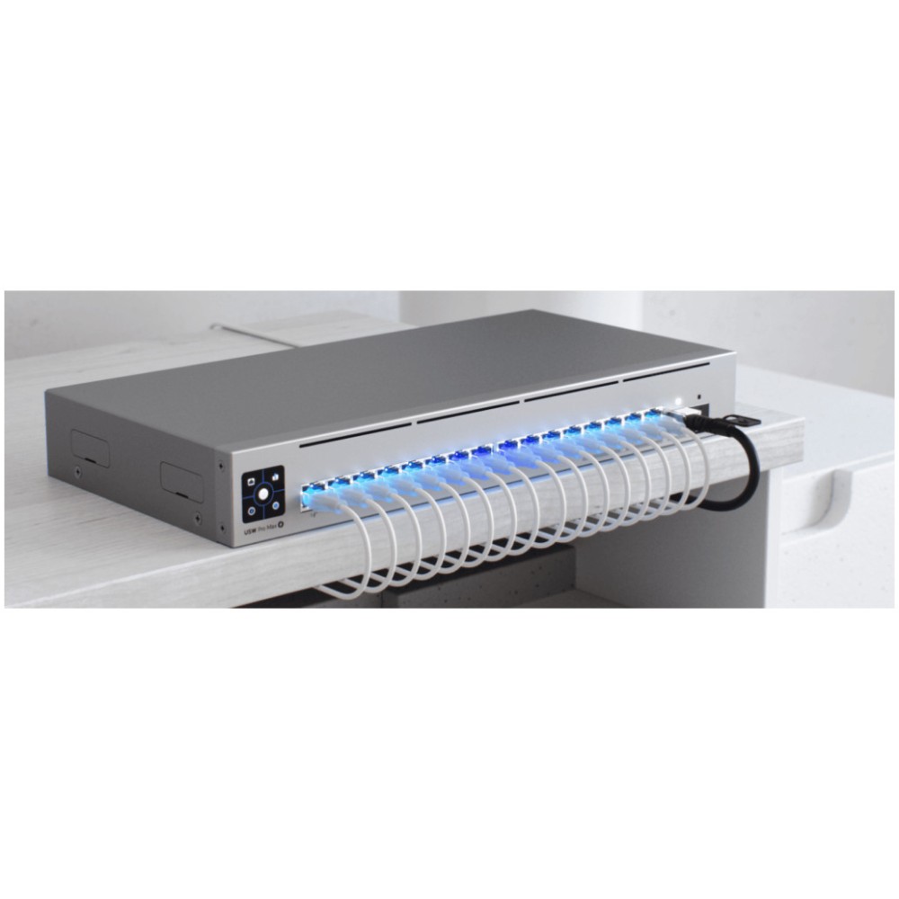 STIKALO 16-PORT Ubiquiti Pro Max 16 PoE 4x2,5Gbp/s 12x1Gbp/s 2x10g SFP+ PoE+ (USW-PRO-MAX-16-POE) UBIQUITI STIKALO 16-PORT Ubiquiti Pro Max 16 PoE 4x2,5Gbp/s 12x1Gbp/s 2x10g SFP+ PoE+ (USW-PRO-MAX-16-POE)