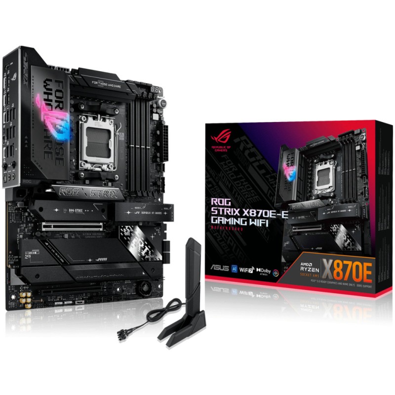 Osnovna plošča AM5 Asus ROG STRIX X870E-E GAMING WIFI ATX 1xHDMI 2.1 ASUS Osnovna plošča AM5 Asus ROG STRIX X870E-E GAMING WIFI ATX 1xHDMI 2.1