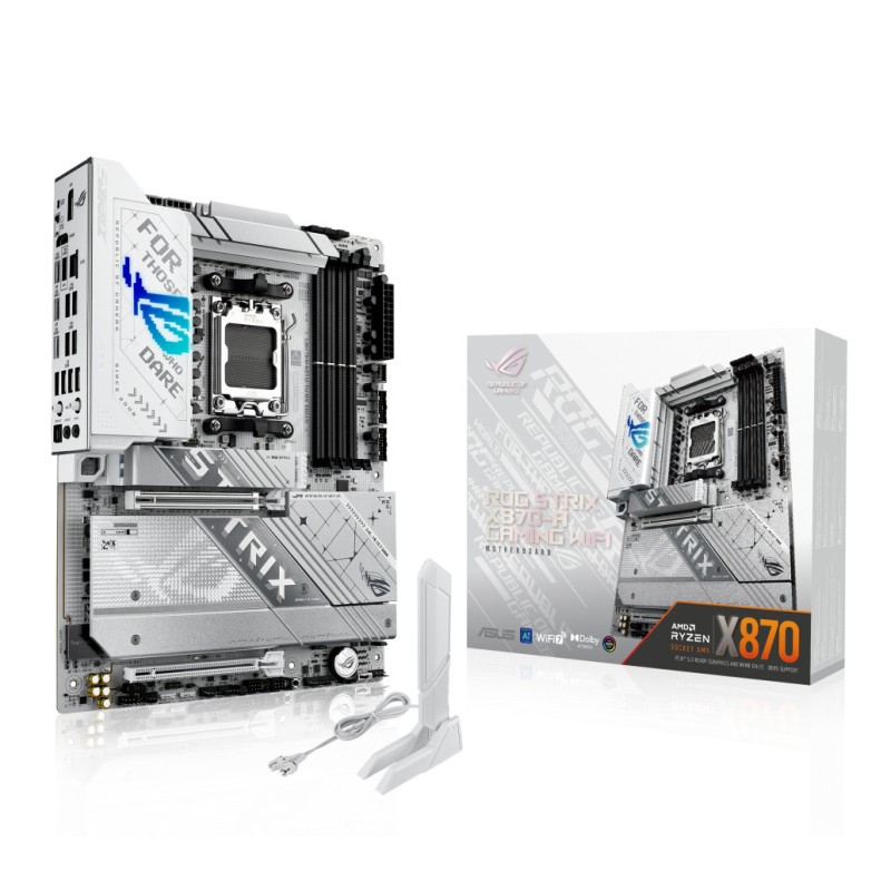 Osnovna plošča AM5 Asus ROG Strix X870-A Gaming WiFi ATX 1xHDMI 2.0 1xDisplayPort 1.4a ASUS Osnovna plošča AM5 Asus ROG Strix X870-A Gaming WiFi ATX 1xHDMI 2.0 1xDisplayPort 1.4a