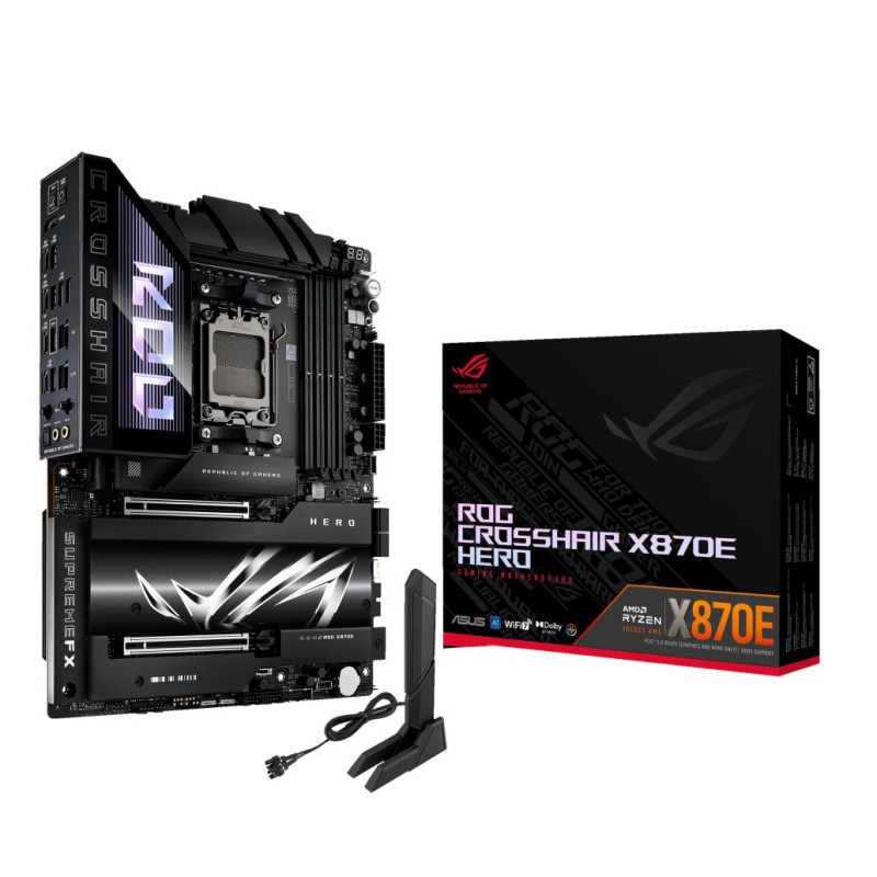 Osnovna plošča AM5 Asus Crosshair X870E Hero ATX 1xHDMI 2.1 ASUS Osnovna plošča AM5 Asus Crosshair X870E Hero ATX 1xHDMI 2.1