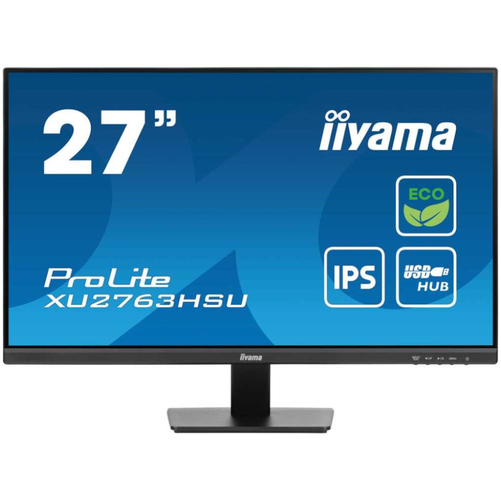 Monitor Iiyama 68,6 cm (27,0) XU2763HSU-B1 1920x1080 100Hz IPS 3ms HDMI DisplayPort 2xUSB3.2 Zvočniki 3H sRGB96% FreeSync ProLite Iiyama Monitor Iiyama 68,6 cm (27,0) XU2763HSU-B1 1920x1080 100Hz IPS 3ms HDMI DisplayPort 2xUSB3.2 Zvočniki 3H sRGB96% FreeSync ProLite