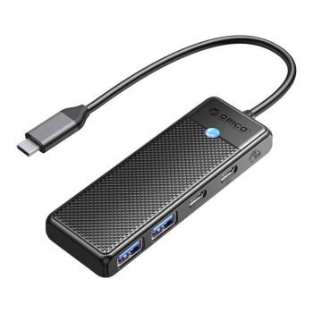 HUB USB-C => 2xUSB3.0 1xUSB-C 1XUSB-C PD100W 0,15cm (PAPW2AC-C3-015BKEPIP)