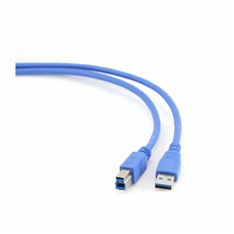 Kabel USB 3.0 A => B 3,00m moder Cablexpert Cablexpert Kabel USB 3.0 A => B 3,00m moder Cablexpert
